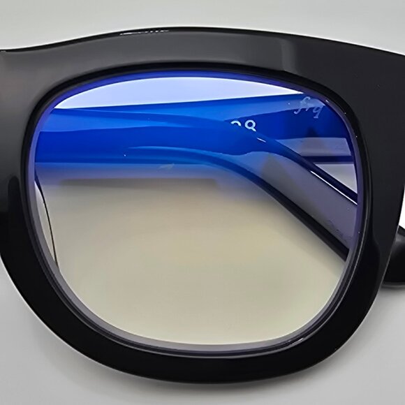 Caddis Eye Appliances D28 Gloss Black Thick Frame +1.50 FRQ Lens Reading Glasses - Picture 14 of 16